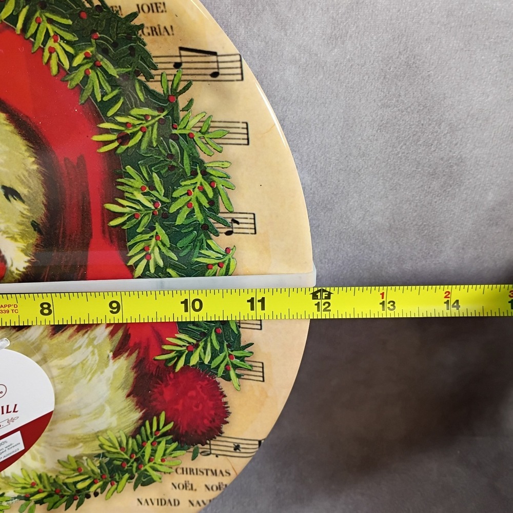 Sleigh Hill Vintage Santa 12" Melamine Dinner Plate Set of 6 NEW‎ Christmas - Picture 4 of 4